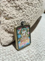 Handcrafted Dainichi Nyorai Pendant Necklace – Great Sun Buddha Artwork, Spiritual Amulet, Tibetan Buddhist Jewelry - Image 3