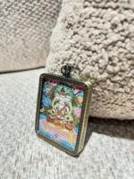 Handcrafted Dainichi Nyorai Pendant Necklace – Great Sun Buddha Artwork, Spiritual Amulet, Tibetan Buddhist Jewelry - Image 2