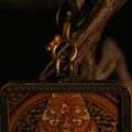 Handcrafted Wrathful Deity Thangka Pendant Necklace – Traditional Tibetan Buddhist Art Amulet, Ideal for Collection & Display - Image 3