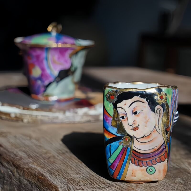 Hand-Painted Heritage Porcelain Cup
