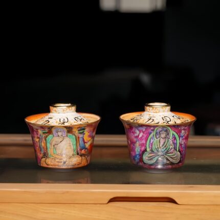 Hand-Painted Heritage Porcelain Tea Cups