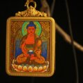 Handcrafted Alms-Bowl Holding Buddha Thangka Pendant Necklace – Traditional Tibetan Buddhist Art Piece, Ideal for Collection & Decoration - Image 2