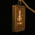 Handcrafted Crowned Deity Thangka Pendant Necklace – Traditional Tibetan Buddhist Art Piece, Ideal for Collection & Decoration - Image 6