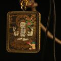 Handcrafted White Compassion Bodhisattva Thangka Pendant Necklace – Traditional Tibetan Buddhist Art, Ideal for Collection & Decoration - Image 2