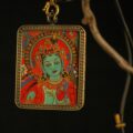 Green Tara Thangka Pendant – Handcrafted Tibetan Buddhist Art of Compassion - Image 2