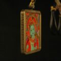 Green Tara Thangka Pendant – Handcrafted Tibetan Buddhist Art of Compassion - Image 5