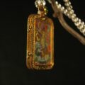 Manjushri Thangka Pendant – Handcrafted Tibetan Buddhist Art Inspired by Wisdom - Image 3