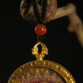 Handcrafted Thangka Pendant Inspired by Yamantaka – Wrathful Guardian Iconography - Image 3