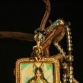 The "Lucky Dancer": Festive Fox Spirit Thangka Locket | Happiness & Good Fortune (Japanese Style) - Image 3