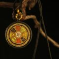 The "Golden Center": Solar Mandala Necklace | Clarity & Willpower (Round) - Image 2
