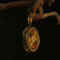 The "Golden Center": Solar Mandala Necklace | Clarity & Willpower (Round) - Image 4