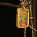 The "Divine Feminine": Green Tara Thangka Locket | Gold & Crystal Gau Box (Goddess of Swift Action) - Image 3