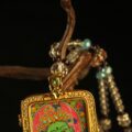 The "Divine Feminine": Green Tara Thangka Locket | Gold & Crystal Gau Box (Goddess of Swift Action) - Image 5