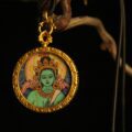 The "Active Goddess": Green Tara Round Necklace | Action & Success (Full Body) - Image 2