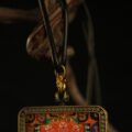 Hand-Painted Mahakala Thangka Pendant - Tibetan Amulet | Tanfog - Image 3