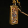 Mahakala Thangka Pendant – Handcrafted Tibetan Buddhist Protector Art - Image 5