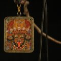 The Fierce Guardian: Tibetan Mahakala Face Pendant | "Ward Off Evil" Protection Amulet (Silver-Clad Copper) - Image 2