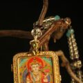 The "Sword of Wisdom": Manjushri Thangka Locket | Gold & Crystal Gau Box (Intellect & Clarity) - Image 3