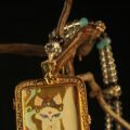 The "Mystic Kitsune": Royal Fox Spirit Thangka Locket | Gold & Crystal Gau Box (Love & Charisma Charm) - Image 3