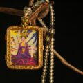 The "Mystic Queen": Nine-Tailed Fox Spirit Locket | Charisma & Intuition (Purple Lotus) - Image 2