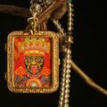 The "Red Warrior": Wrathful Protector Mask Locket | Courage & Anti-Fear (Gau Box) - Image 2