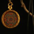 The "Cosmic Map": Sacred Mandala Necklace | Wholeness & Focus (Round Amulet) - Image 2