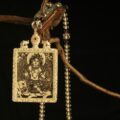 The "Silver Guardian": Green Tara Etched Locket | Swift Protection (Antique Silver Style) - Image 2