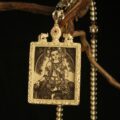 The "Silver Wisdom": Manjushri Etched Locket | Intellect & Clarity (Antique Style) - Image 2