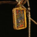 The "Fierce Guardian": Six-Armed Mahakala Thangka Locket | Gold & Crystal Gau Box (Ultimate Protection) - Image 4