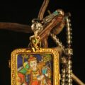 The "Sovereign of Wealth": Yellow Jambhala Thangka Locket | Ultimate Prosperity (Red Lotus Edition) - Image 3