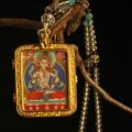 The "Great Purifier": Vajrasattva Thangka Locket | Gold & Crystal Gau Box (Karma Cleansing & Healing) - Image 2