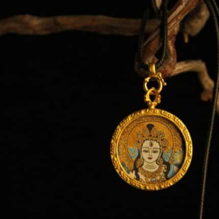 white-tara-longevity-round-necklace