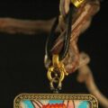 Winged Cat Messenger Pendant – Contemporary Fantasy Art - Image 3