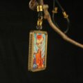 Winged Cat Messenger Pendant – Contemporary Fantasy Art - Image 4