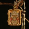 The "Face of Glory": Wrathful Protector Mask Thangka Locket | Ward Off Evil Eye (Street Style) - Image 2