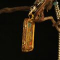 The "Golden Flow": Yellow Jambhala God of Wealth Locket | Abundance & Manifestation (Gau Box) - Image 3