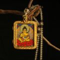 The "Golden Goddess": Yellow Tara Thangka Locket | Increasing Abundance & Merit (Gau Box) - Image 2