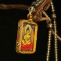 The "Golden Goddess": Yellow Tara Thangka Locket | Increasing Abundance & Merit (Gau Box) - Image 5