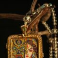 The "Mystic Duality": Mask & Maiden Thangka Locket | Balance of Power (Yin Yang Art) - Image 3