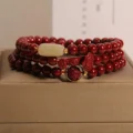 Cinnabar Ruyi Bracelet - Protection & Success Amulet