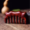 Rosewood Scalp Massage Comb - Cat Ear Gua Sha Tool