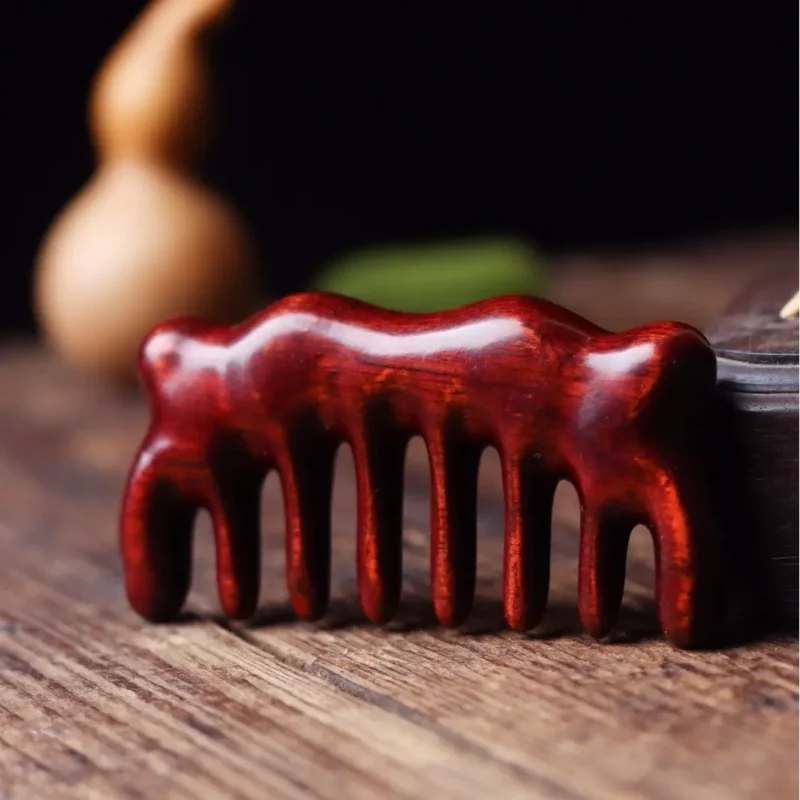 Rosewood Scalp Massage Comb - Cat Ear Gua Sha Tool