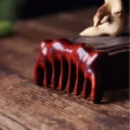 Rosewood Scalp Massage Comb - Cat Ear Gua Sha Tool