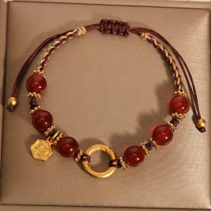 Red Agate Red String Bracelet - 2026 Protection & Luck