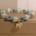 Blue Candy Agate Horse Bracelet - Glow Liuli for Peace
