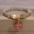 Grey Moonstone Wu Lou Bracelet - Health & Intuition