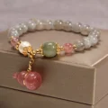 Grey Moonstone Wu Lou Bracelet - Health & Intuition - Image 5