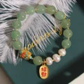 Green Aventurine Bracelet - Pearls for Luck & Wealth - Image 5