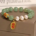 Green Aventurine Bracelet - Pearls for Luck & Wealth - Image 4