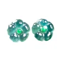 Natural Jadeite Plum Blossom Earrings - Healing & Luck - Image 5